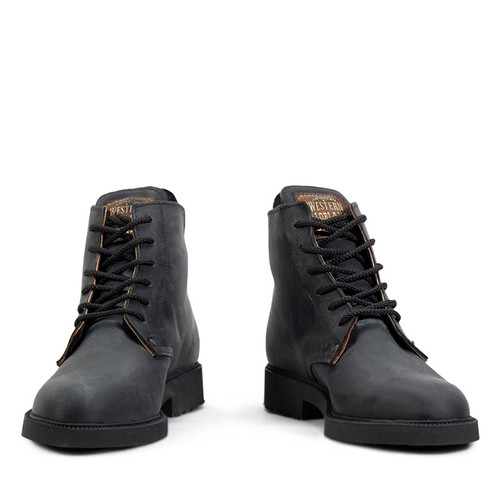 Mckendrick Sales Mckendrick Black Boot Hole 73 Folk 레더 부츠
