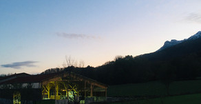 Une lumière de plus le soir aux Terraux.