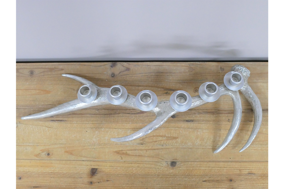 Thumbnail: Rustic Silver Multiple Candle Holder