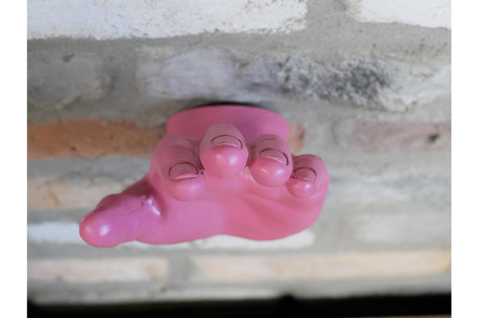 Thumbnail: High Five  Pink Hand Wall Decoration
