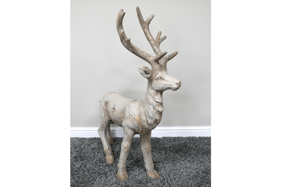 Thumbnail: Large Rustic Standing Stag Ornament