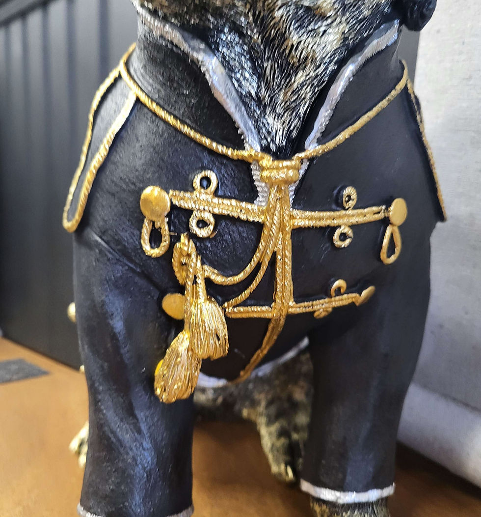 Thumbnail: Rock and Roll Jackson Dog Ornament