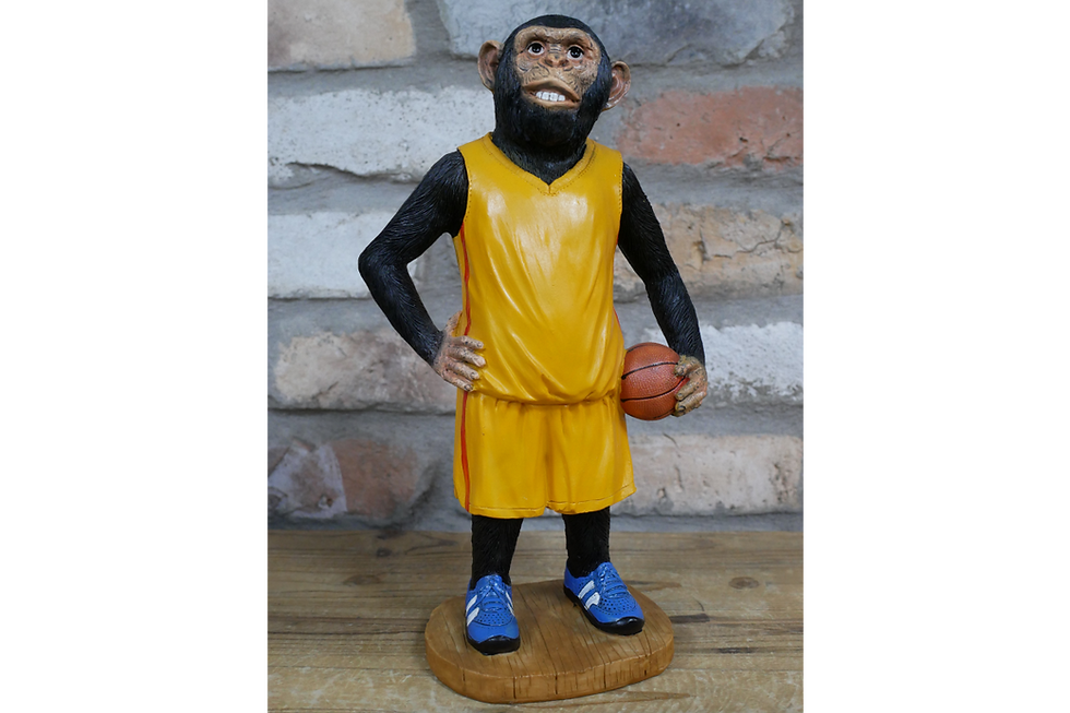 Thumbnail: Monkey ornament with basket ball in his hand