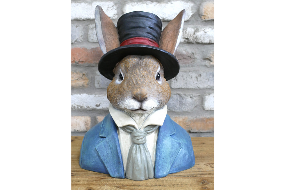 Thumbnail: Large Rabbit in Suit Bust Ornament