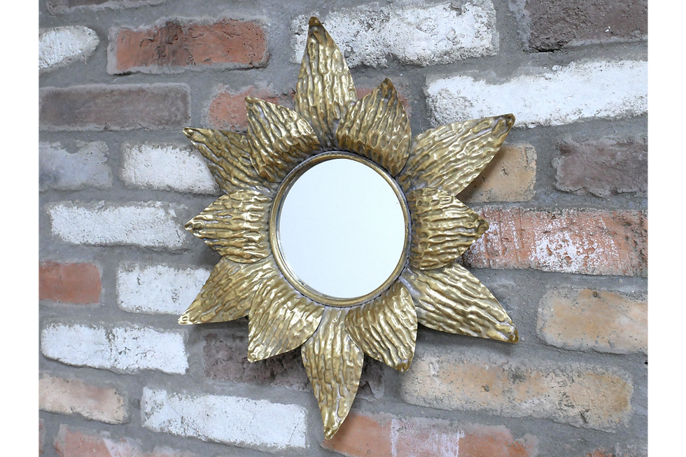 Thumbnail: Small Golden Flower Mirror