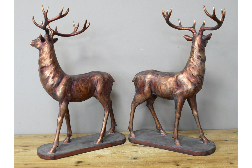 large bronzed ornaments