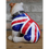 Thumbnail: back view of the vivid coloured union jack flagged coat