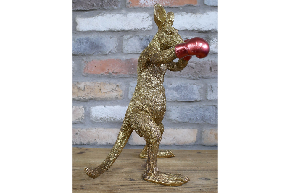 Thumbnail: Gold Boxing Kangaroo Ornament
