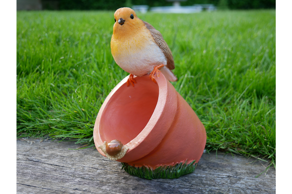 Thumbnail: Sitting Robin Bird Feeder Ornament