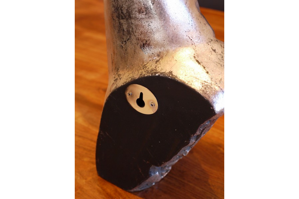 Thumbnail: Large Wall Mounted Silver Deer Head Bust