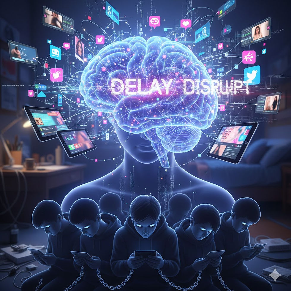 Eye-level view of a smartphone lying on a cluttered desk with scattered school books