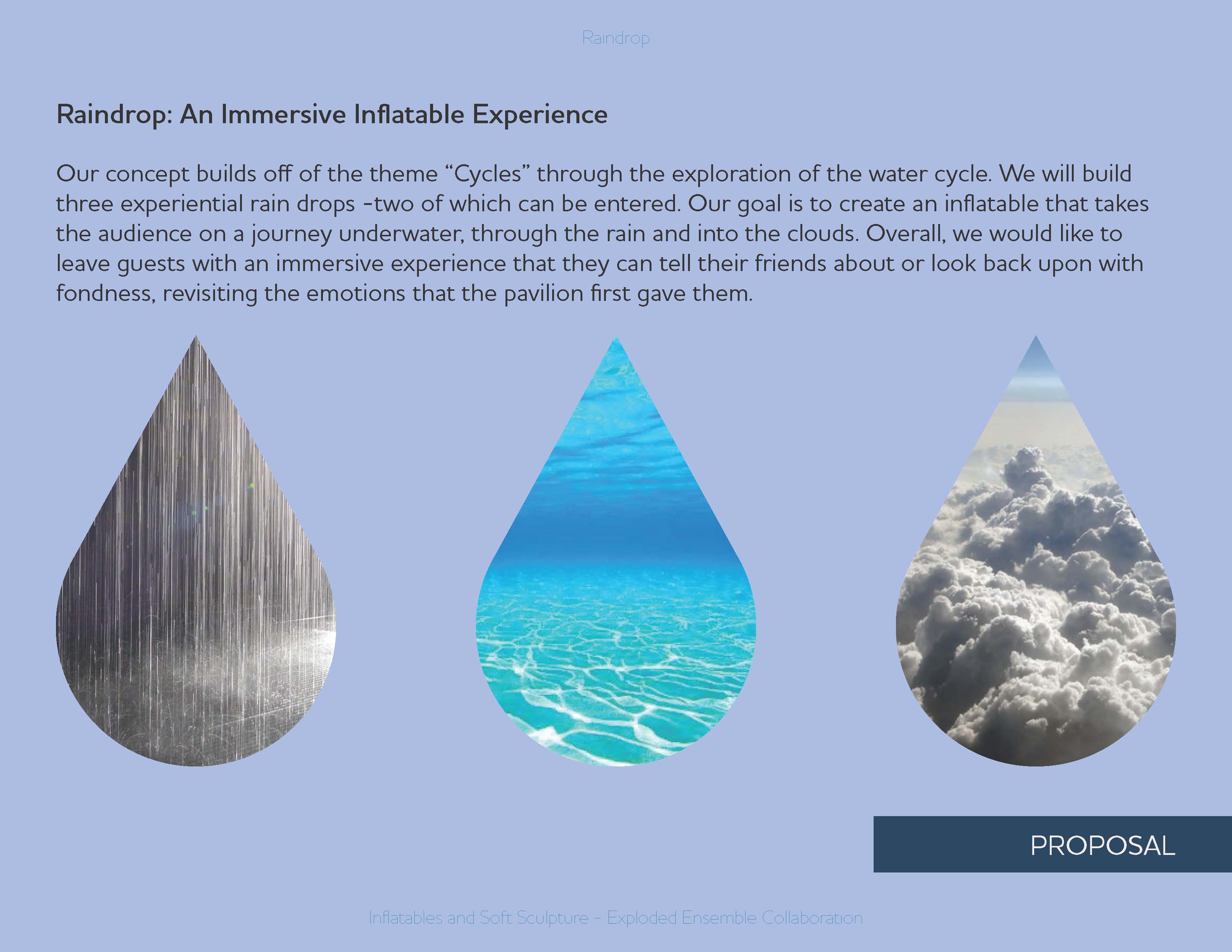 Raindrop Installation Proposal