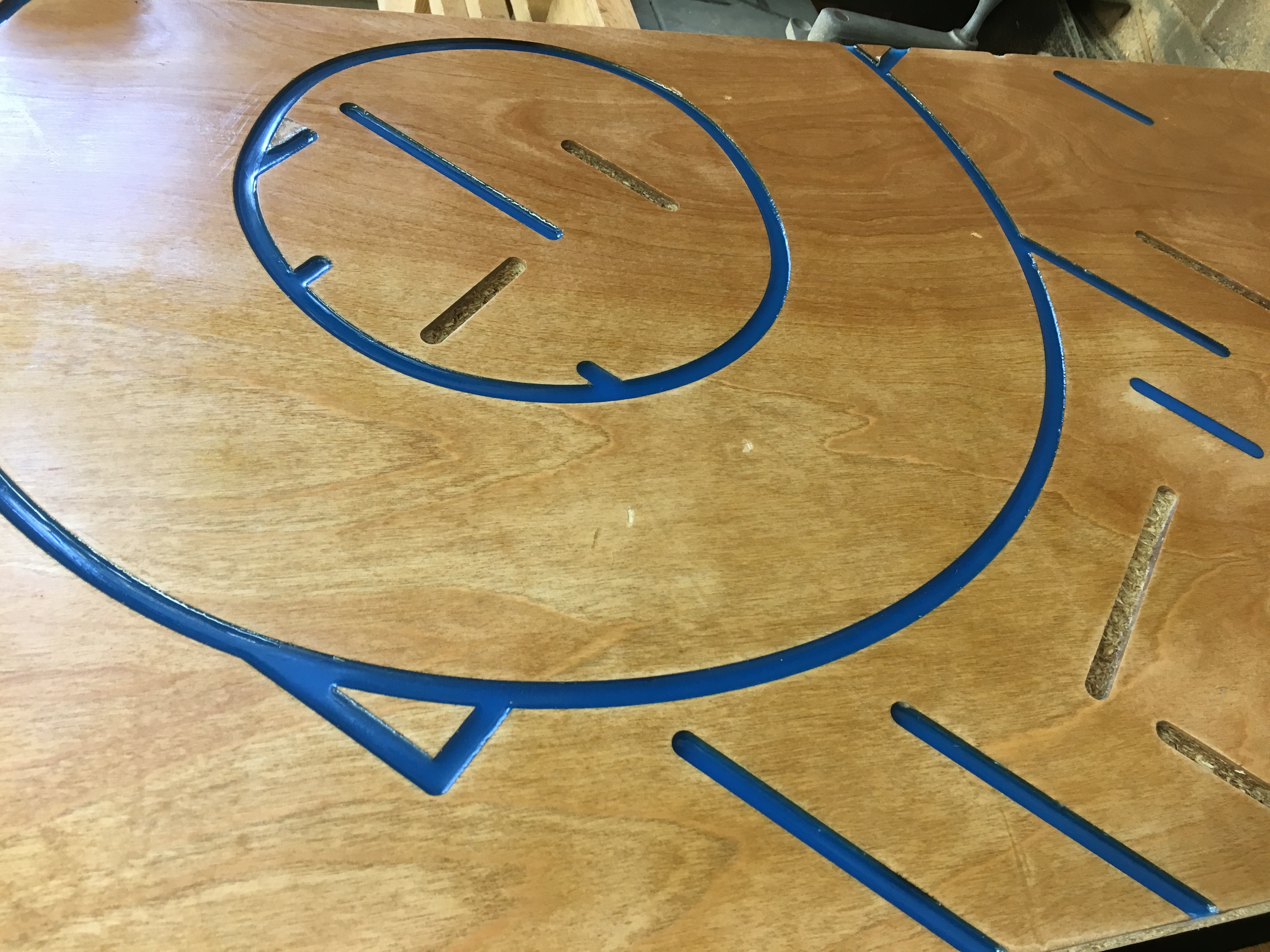 resin inlay closeup