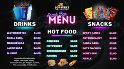 Snack Bar Menu