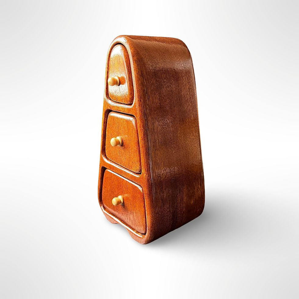 Thumbnail: Sapele Keepsake / Jewellery Box