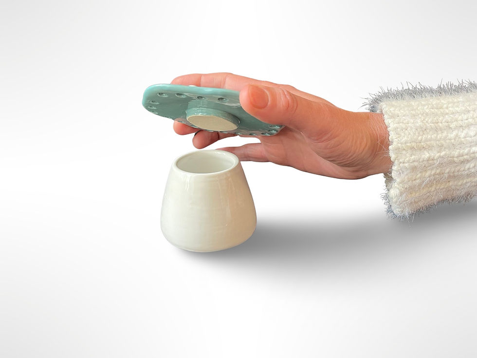 Thumbnail: Toadstool Earring Holder / Trinket Pot