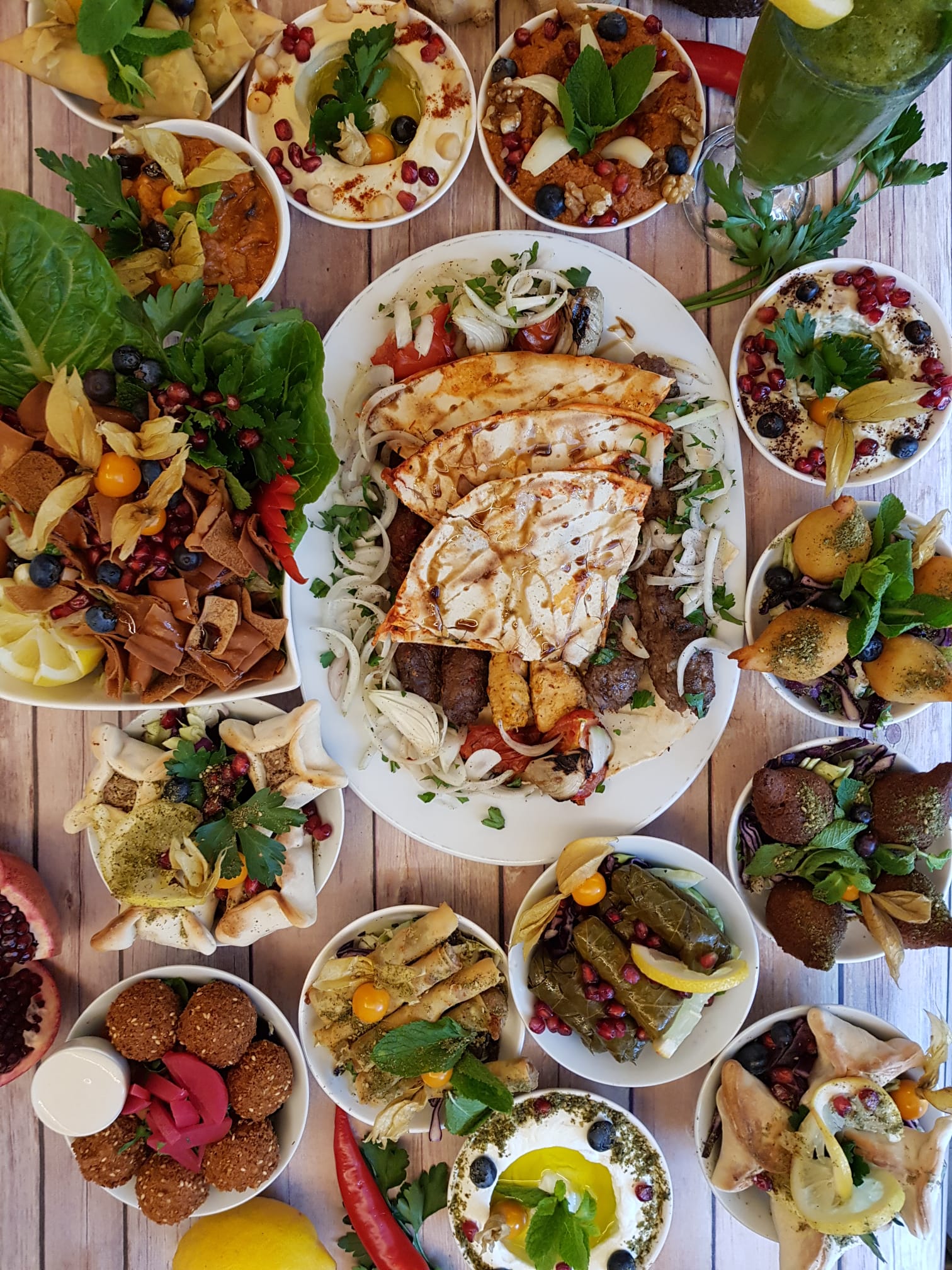 Arranged Food and Objects