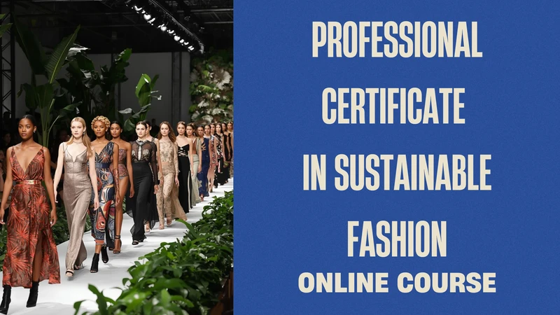 Professional Certificate in Sustainable Fashion Online Course