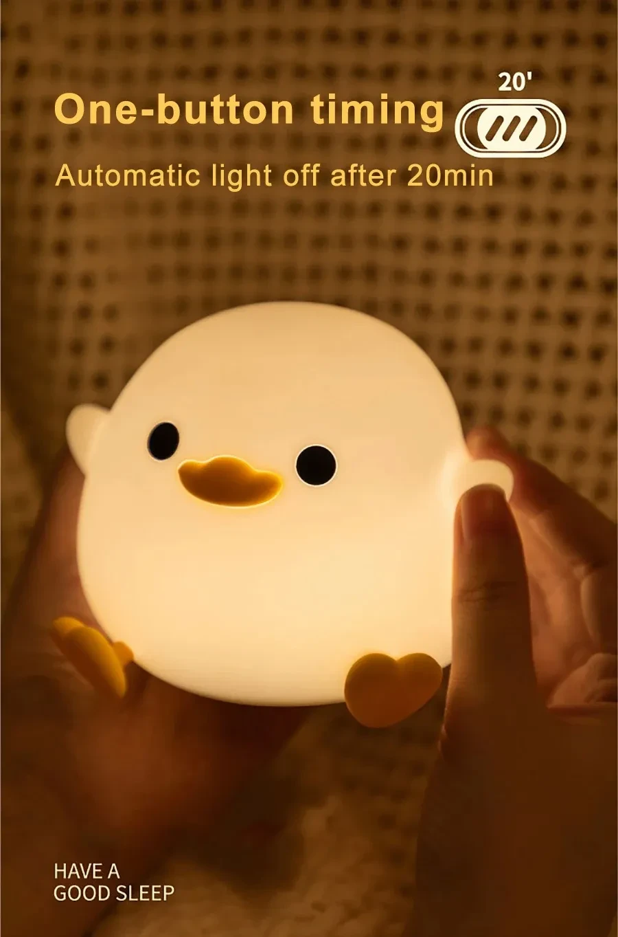Miniatura: Doudou Duck Silicone Alarm Lamp