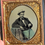 Thumbnail: Civil War 1/6 Tintype of a Federal Soldier Posed with Cane