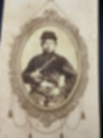Thumbnail: Civil War CDV of a Soldier with Savage Navy Revolver 