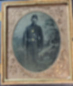 Thumbnail: Civil War 1/6 Tintype of an Infantry Soldier with Poem!