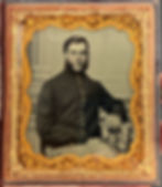 Thumbnail: Extremely Clear Civil War 1/6 Ambrotype of a Cavalry Soldier