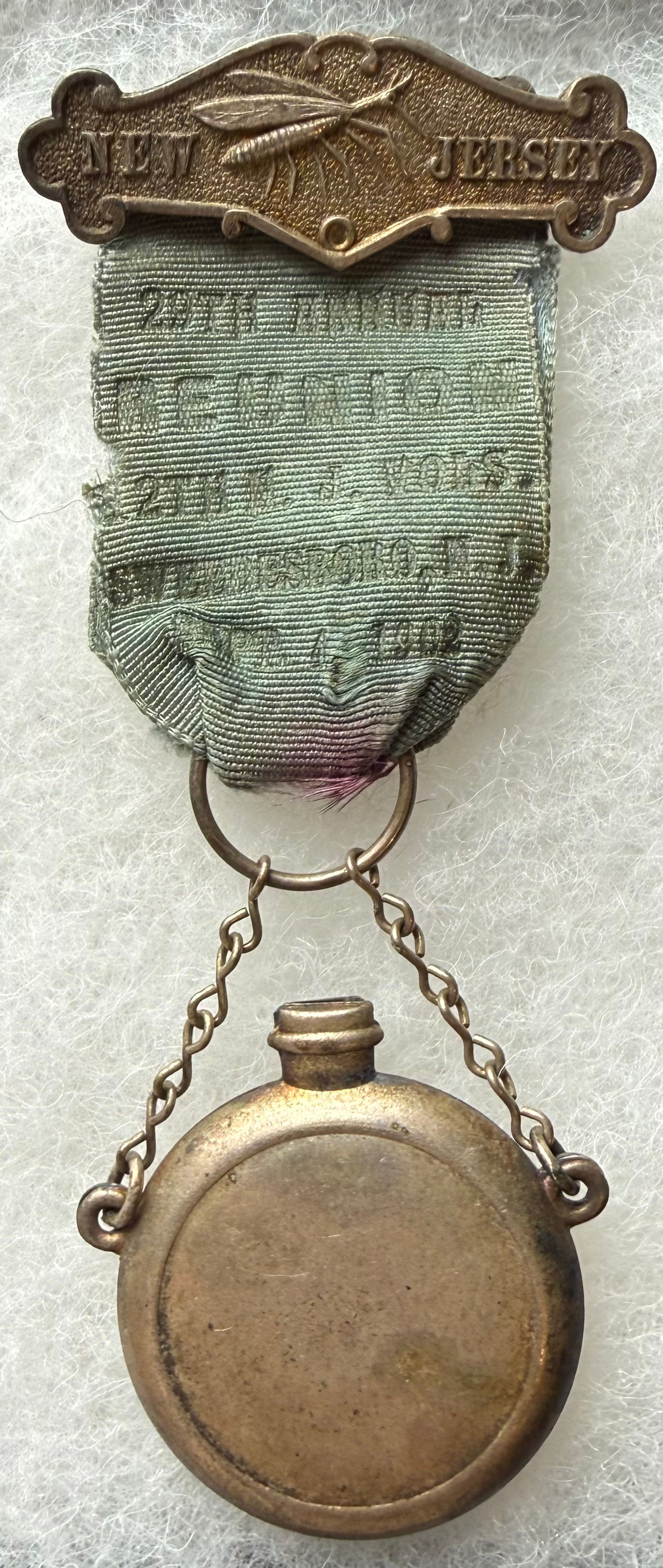 Civil War 12th New Jersey Volunteers Reunion Canteen Medal 