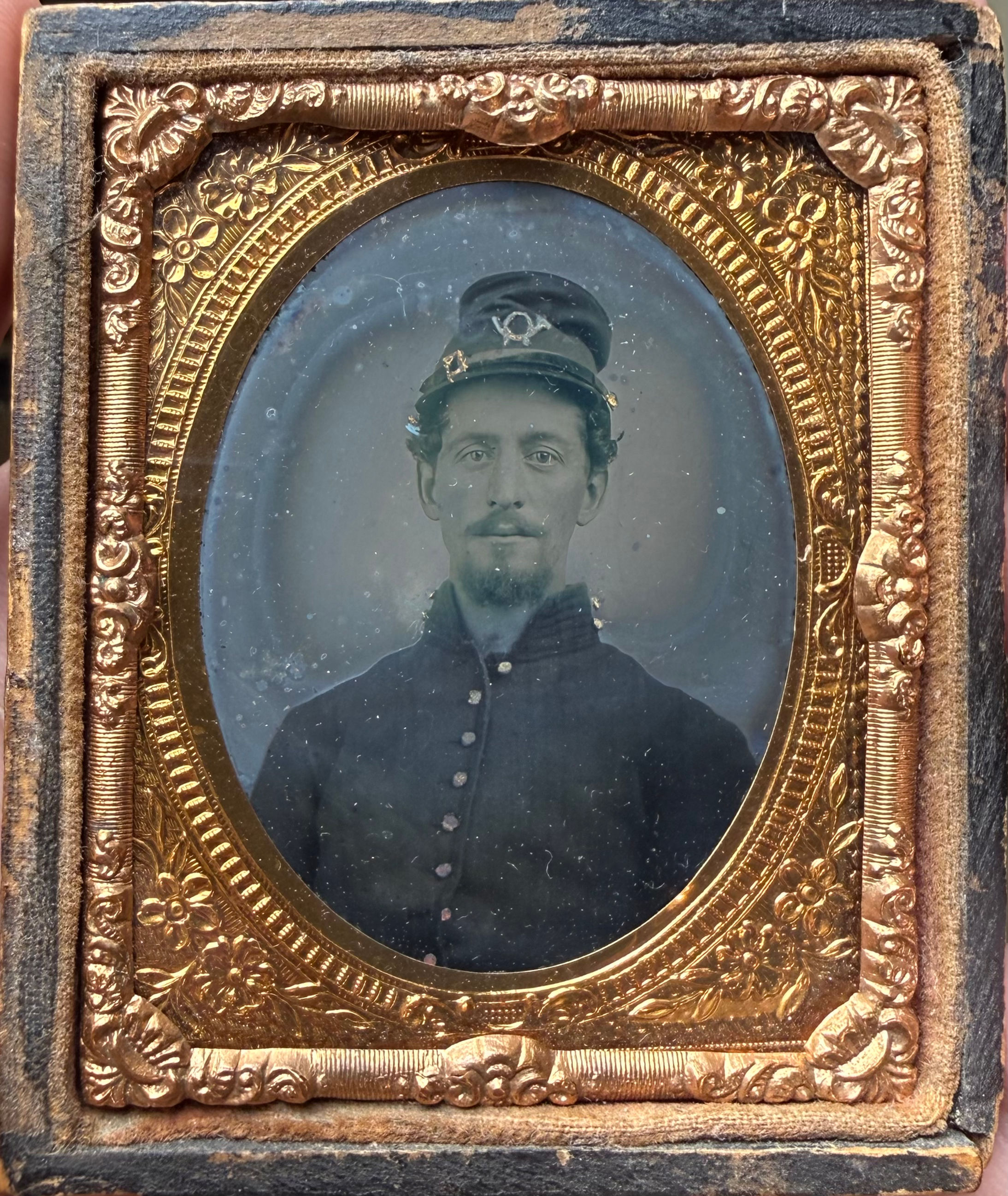 Interesting Civil War 1/9 Infantry Soldier Wearing Mounted Service Shell Jacket