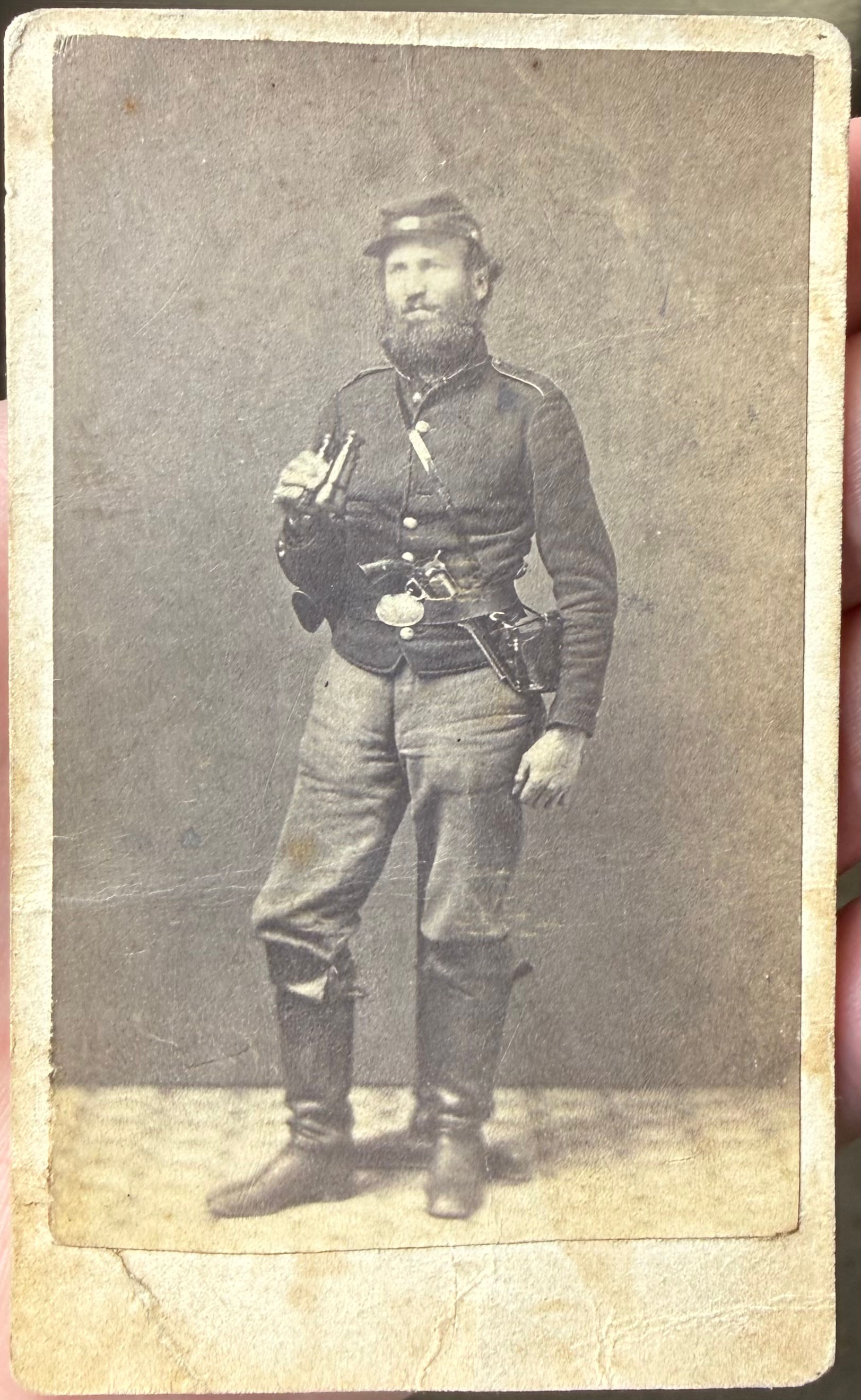 Identified Civil War CDV of Benjamin Hart, 24th NY Infantry, WIA, 2nd Bull Run