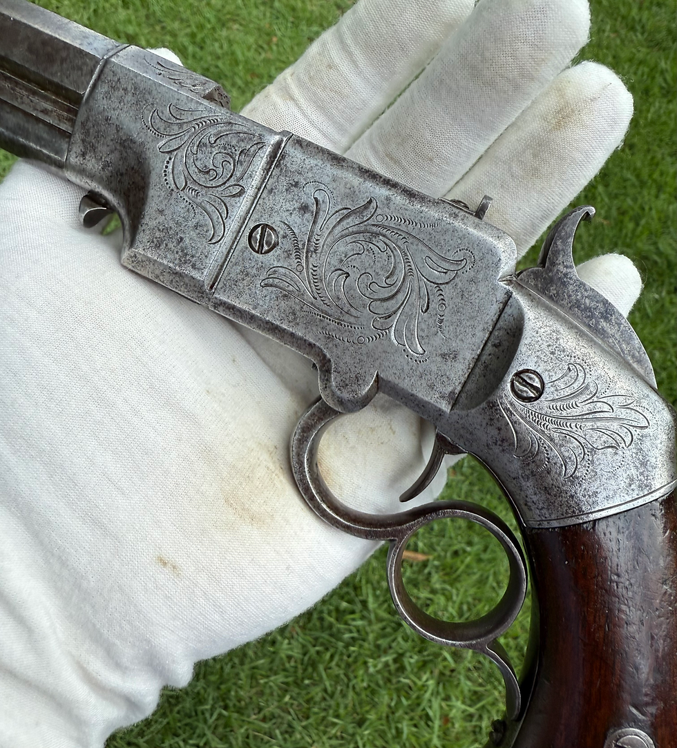 Thumbnail: Large Frame Smith & Wesson Volcanic Pistol w/ Scarce 6" Barrel