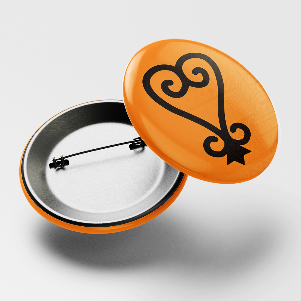 Button Sankofa – Símbolos da Ancestralidade” – Edição Exclusiva Lojinha
