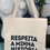 Miniatura: Ecobag algodão cru "Respeita a minha história"