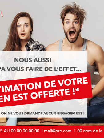 Flyer professionnels de l'immobilier - Saint Valentin