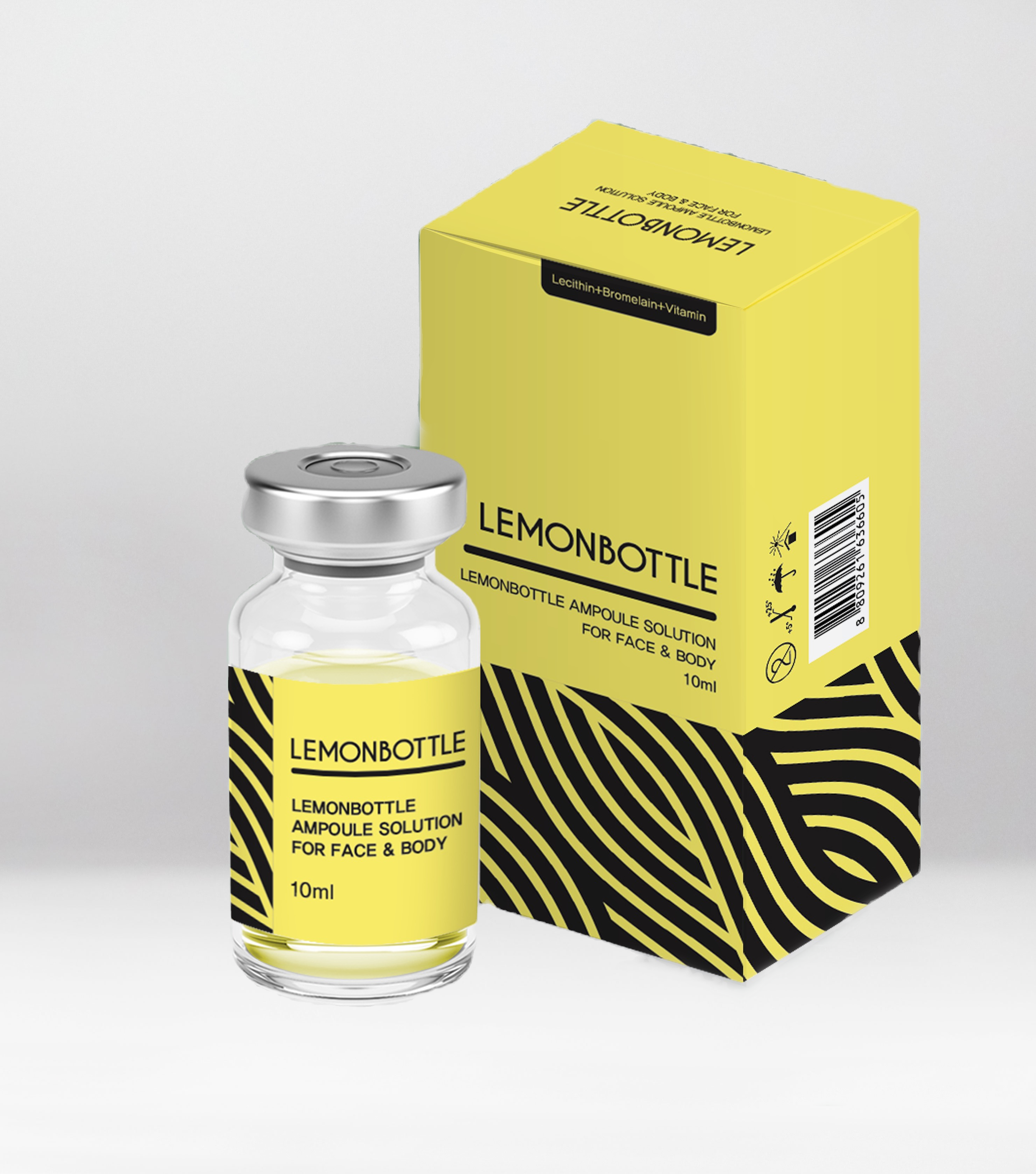 LEMON BOTTLE - 5 x Φιαλίδια 10ml Προηγμένη Λύση Λιπόλυσης