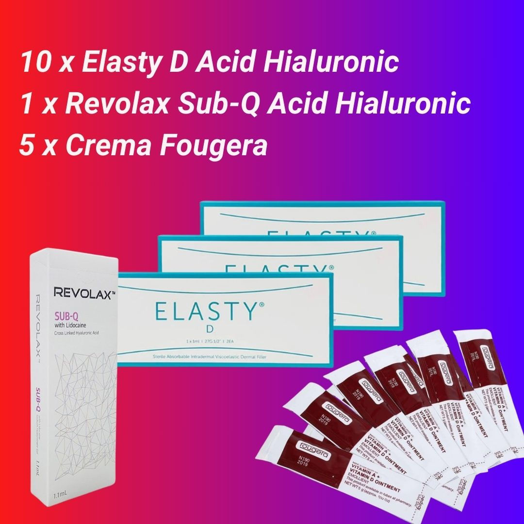10 x Elasty D acid Hialuronic, 1 x Revolax Sub-Q, 5 x Fougera