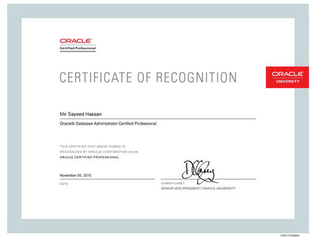 1Z0-042 - Oracle OCA, Database 10g: Administration I (2022)