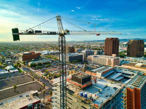 I Want More Crane Drone Image
