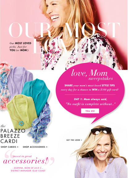 Mother's Day Gift Shop Experience