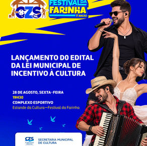 Prefeitura de Cruzeiro do Sul lança Edital da Lei Municipal de Incentivo à Cultura durante o Festival da Farinha