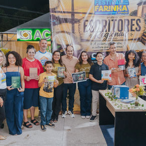 Prefeitura de Cruzeiro do Sul valoriza escritores do Juruá com espaço dedicado à literatura no Festival da Farinha