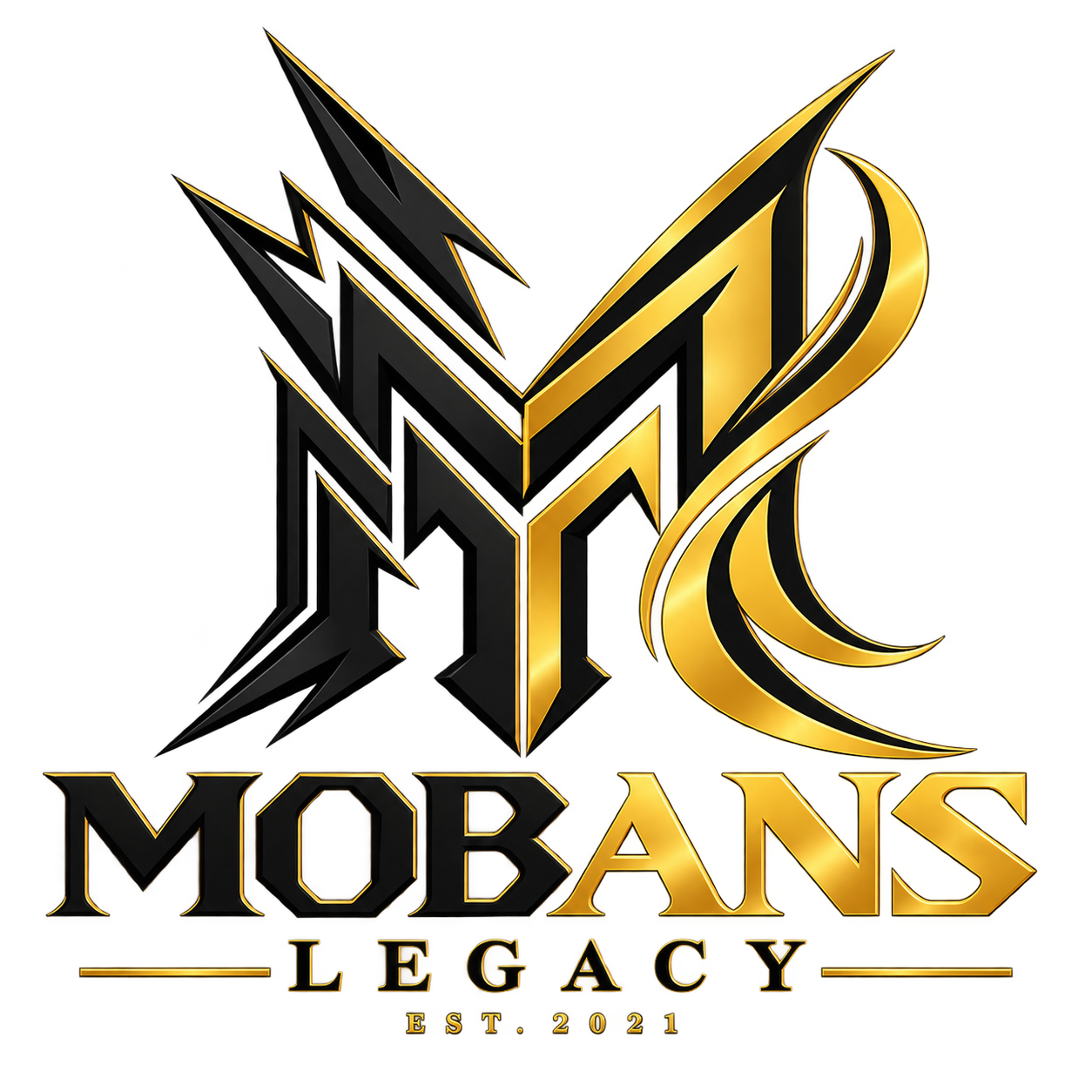 Mobans Legacy black and gold logo