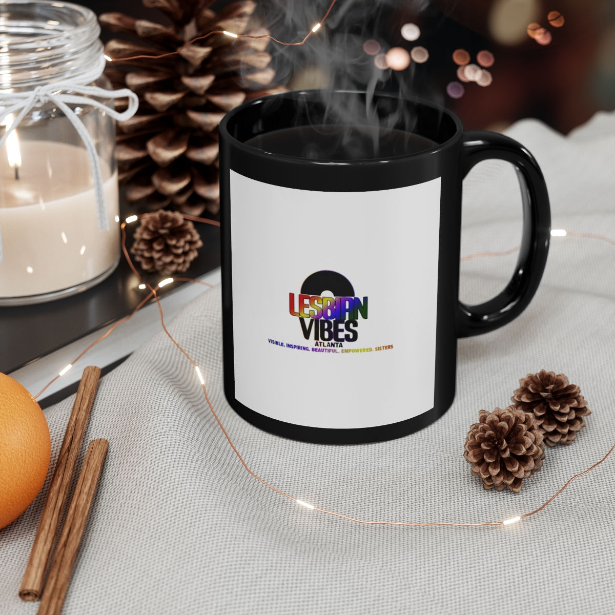 V.I.B.E.S. Ceramic Mug - Black 