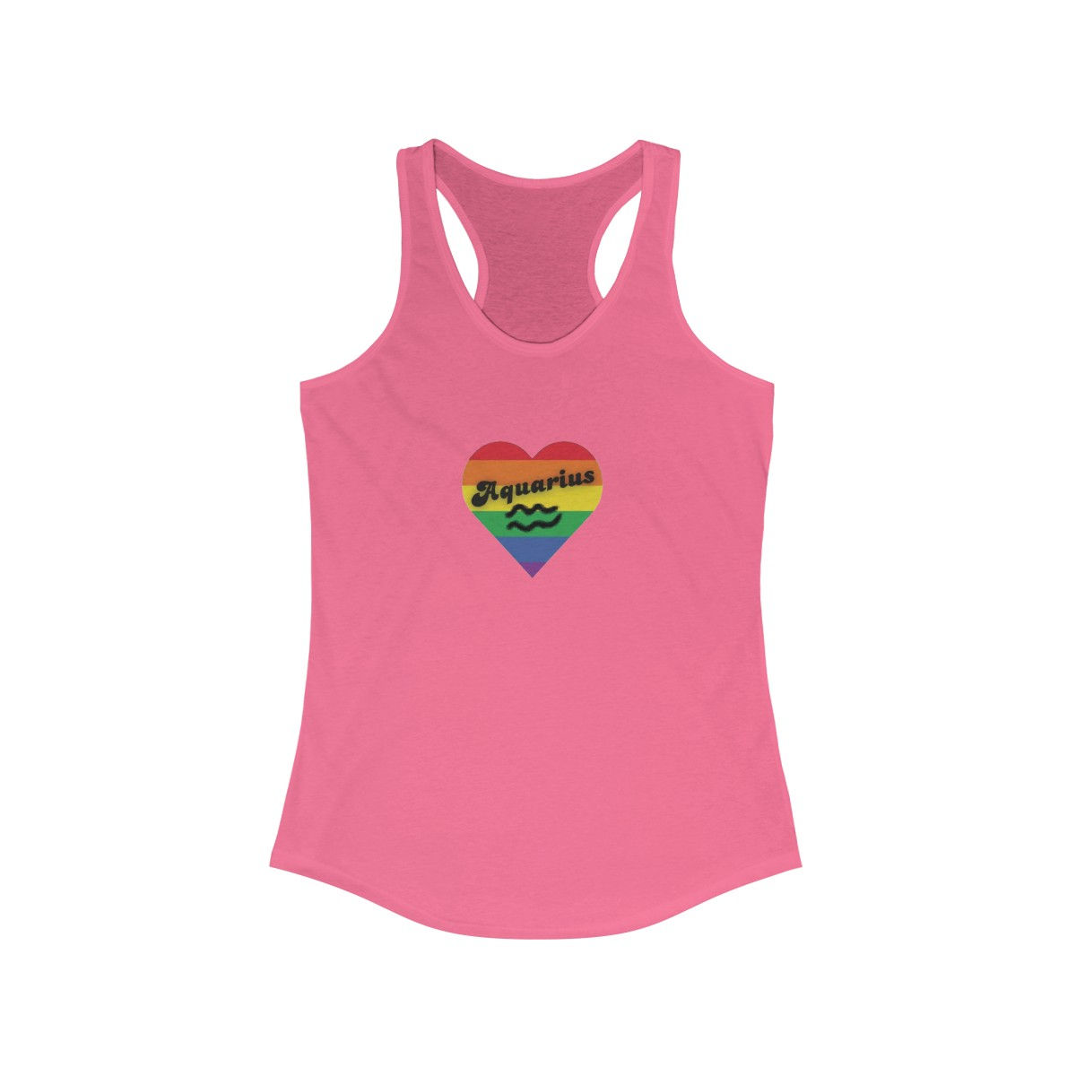 Women's Pride Racerback Tank - Aquarius