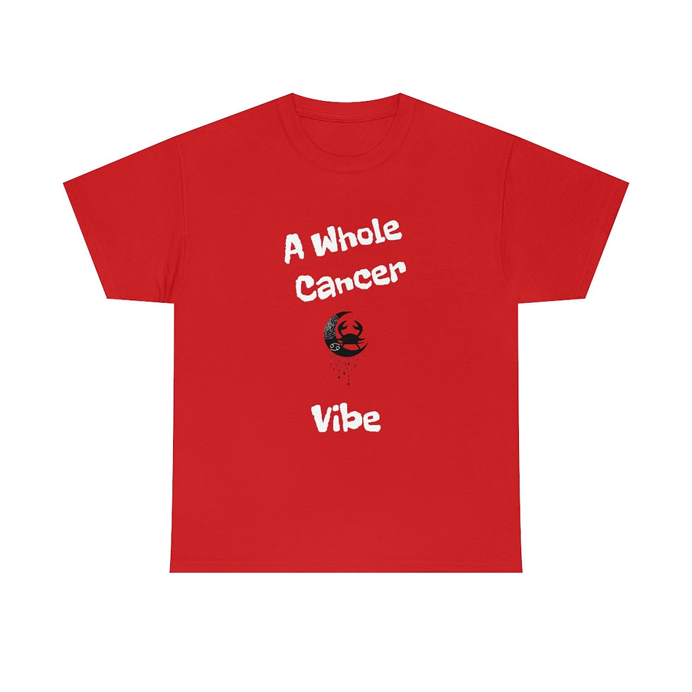 Thumbnail: "Cancer Vibe" - Unisex Heavy Cotton Tee