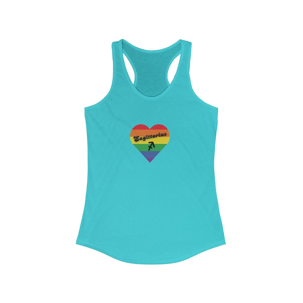 Thumbnail: Women's Pride Racerback Tank - Sagittarius