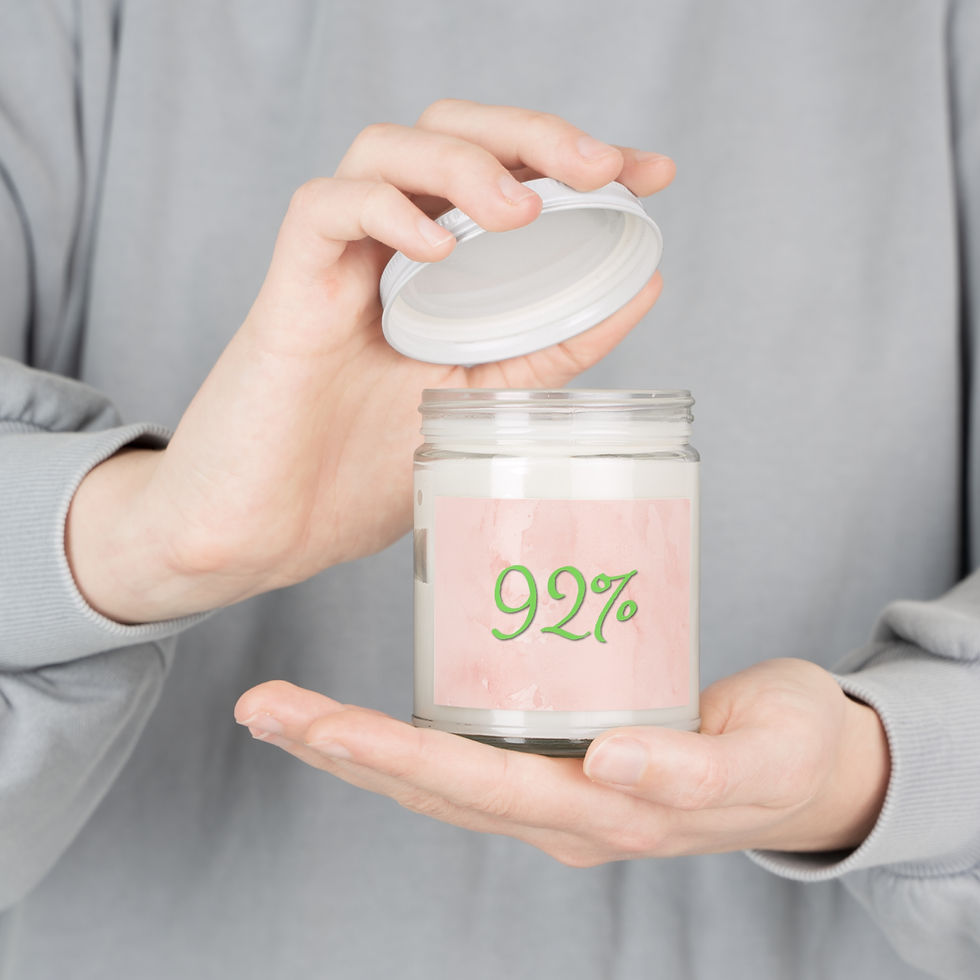 Thumbnail: "92%" Scented Candle, 9oz - Pink
