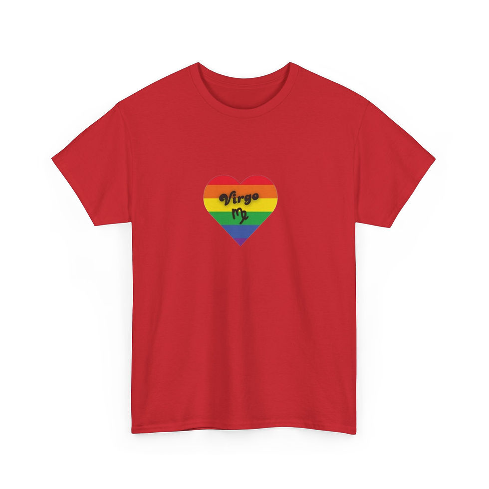 Thumbnail: Unisex Pride Heavy Cotton Tee - Virgo