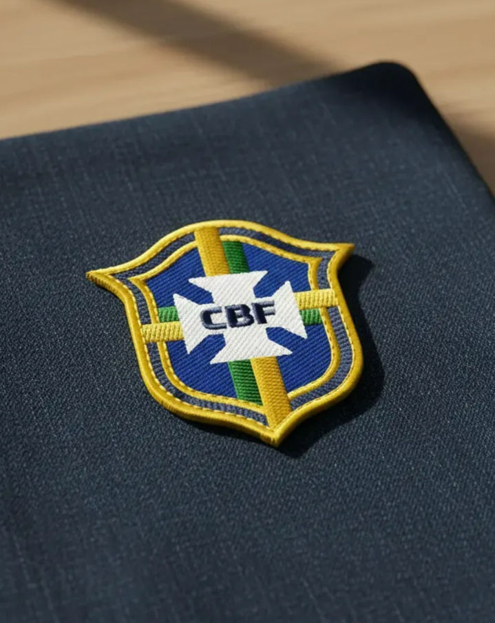 Patche Bordado BRASIL - CBF (Amarelo)