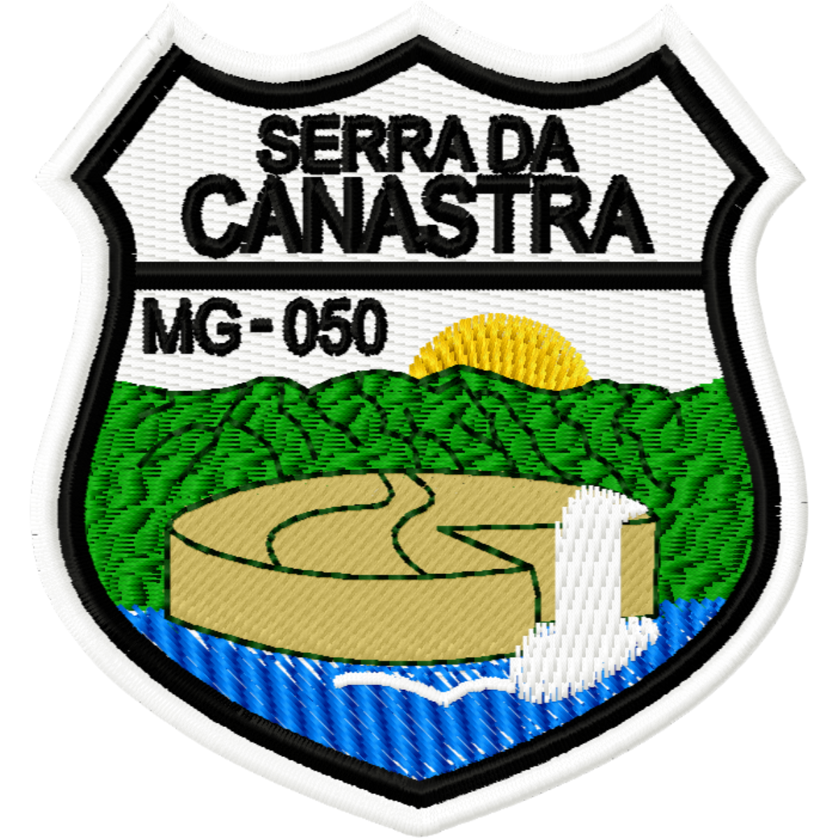 Patche Bordado Serra da Canastra MG - 050 (6,5x7cm)